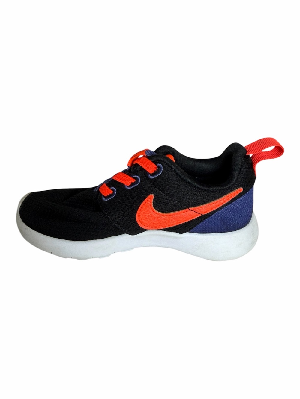 Nike Roshe One TD Black Bright Crimson Orange Purple Toddler Sneaker Size 9C